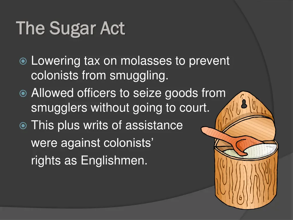 the sugar act the sugar act