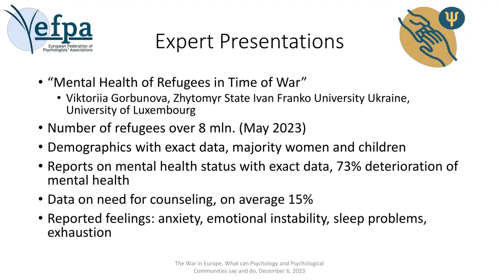 expert presentations 1