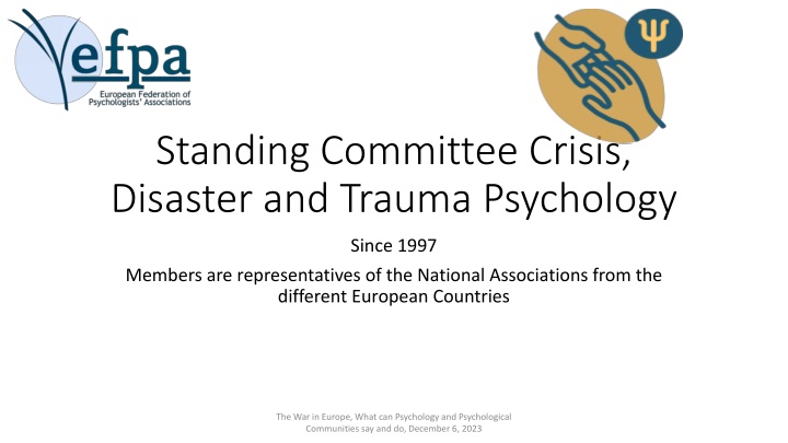 standing committee crisis disaster and trauma