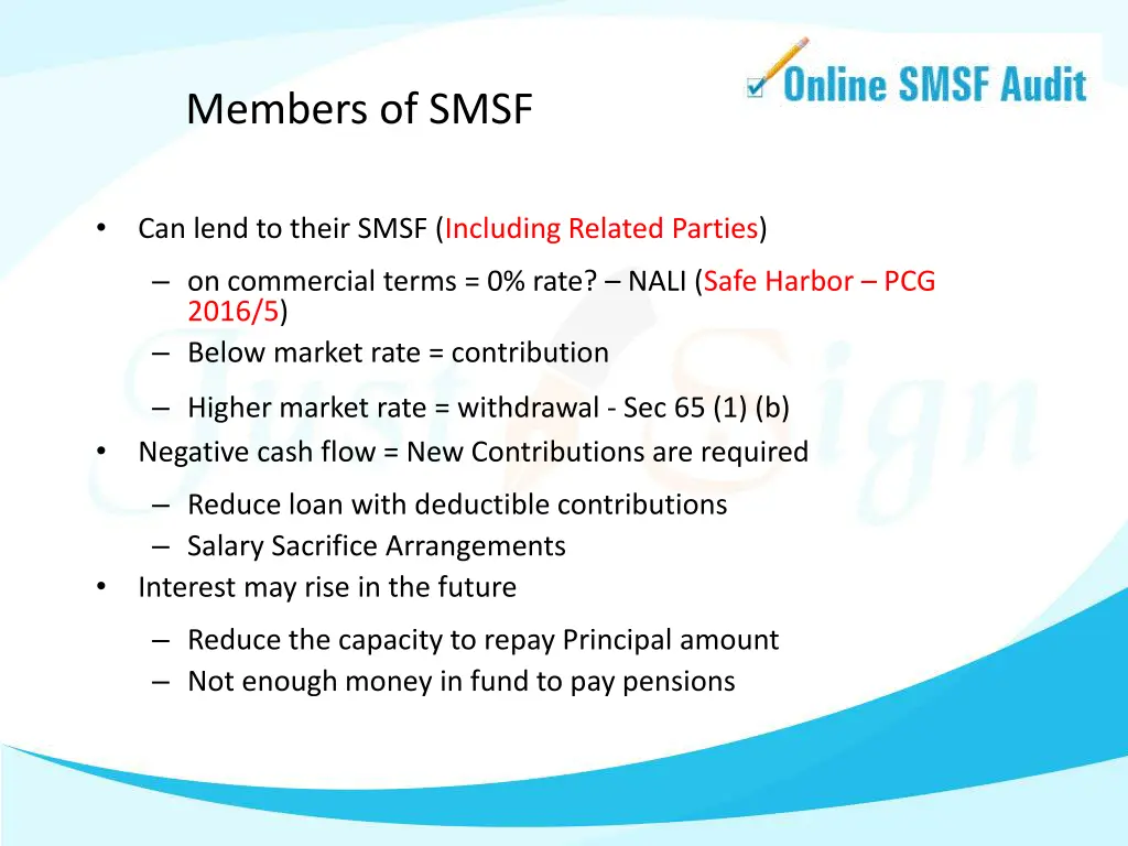 members of smsf