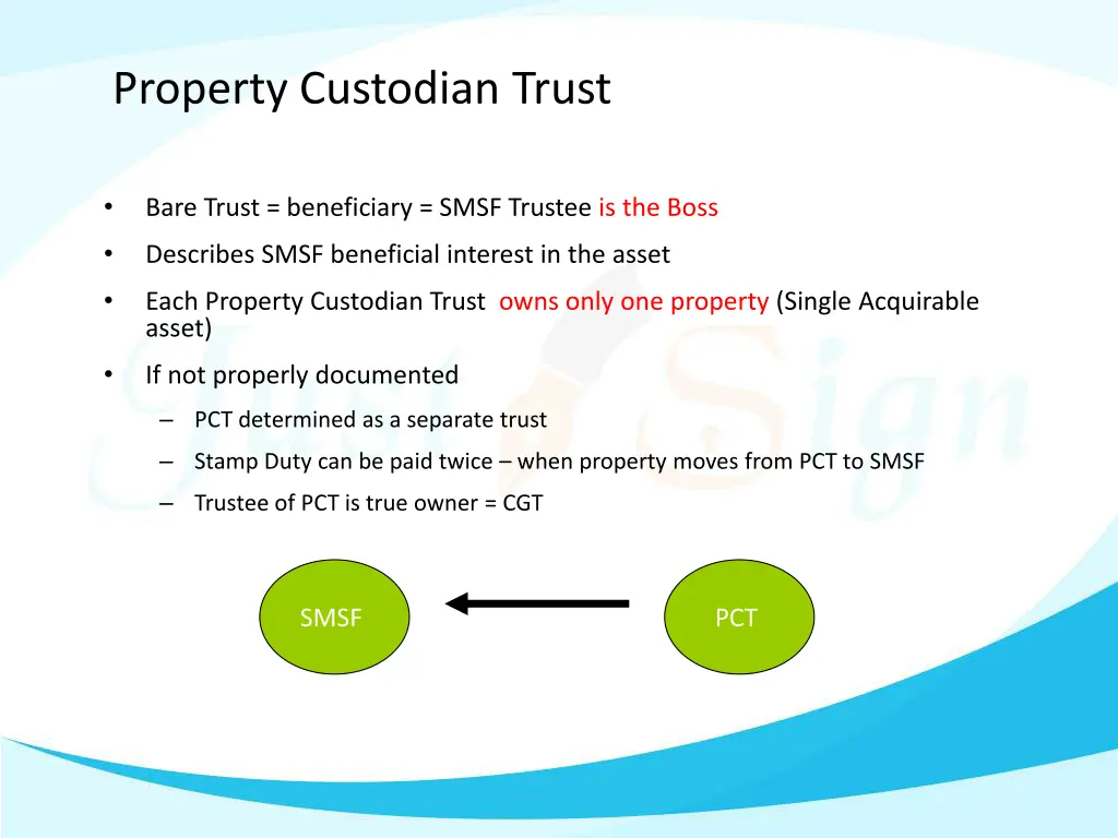 property custodian trust