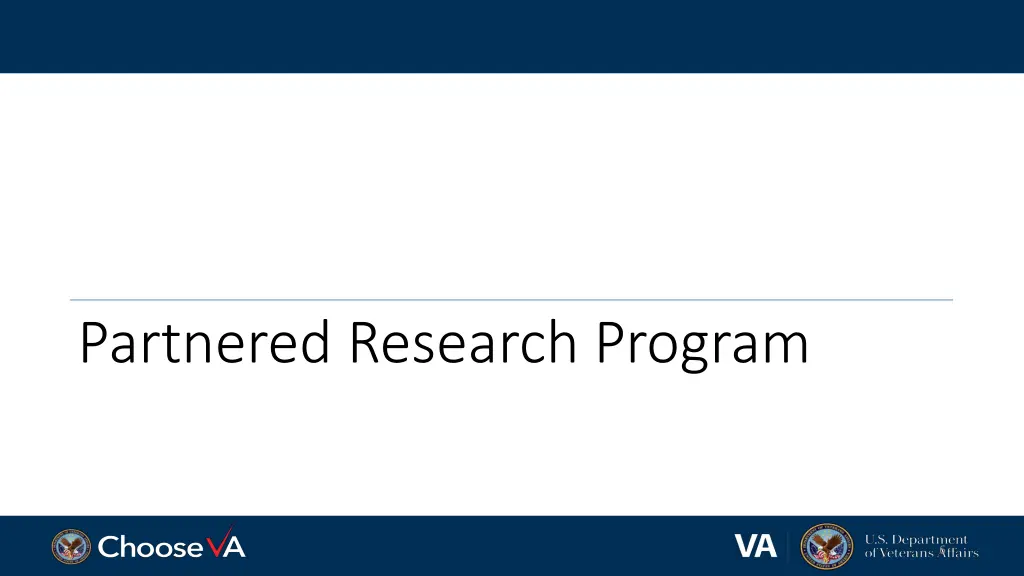 partnered research program