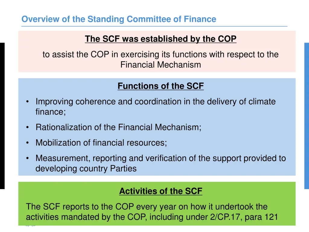 overview of the standing committee of finance