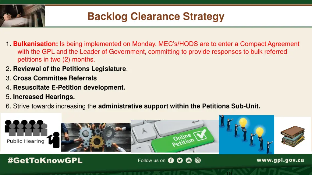 backlog clearance strategy