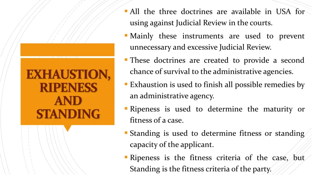 all the three doctrines are available