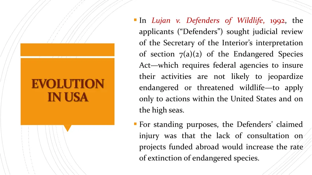 in lujan v defenders of wildlife 1992