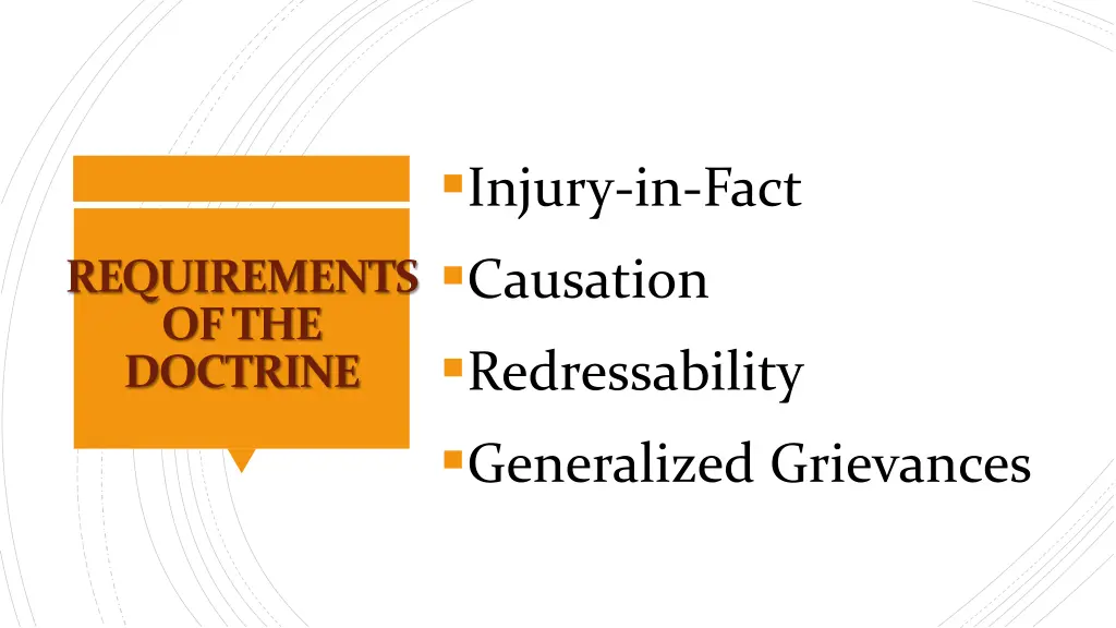 injury in fact causation redressability