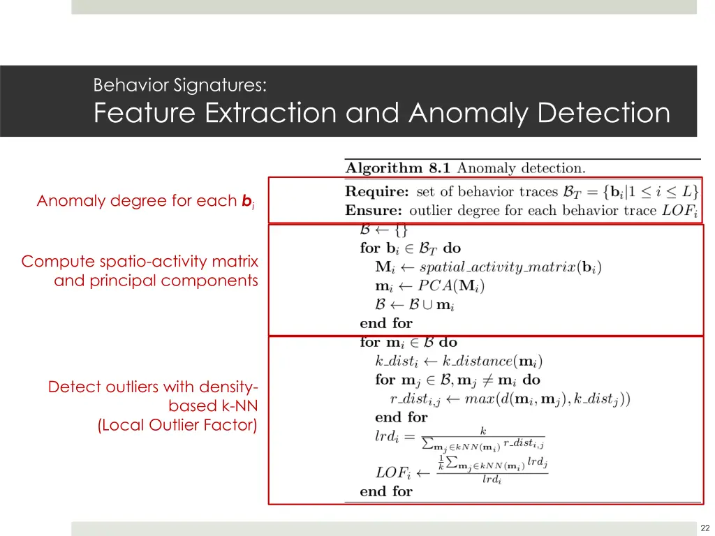 behavior signatures feature extraction