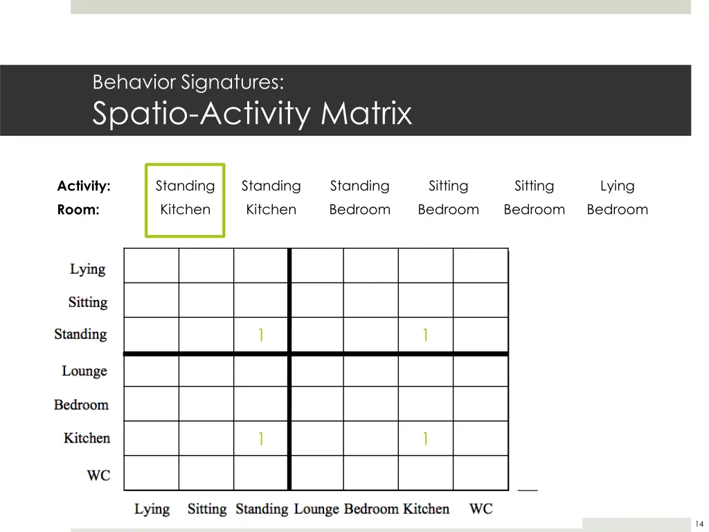 behavior signatures spatio activity matrix 2