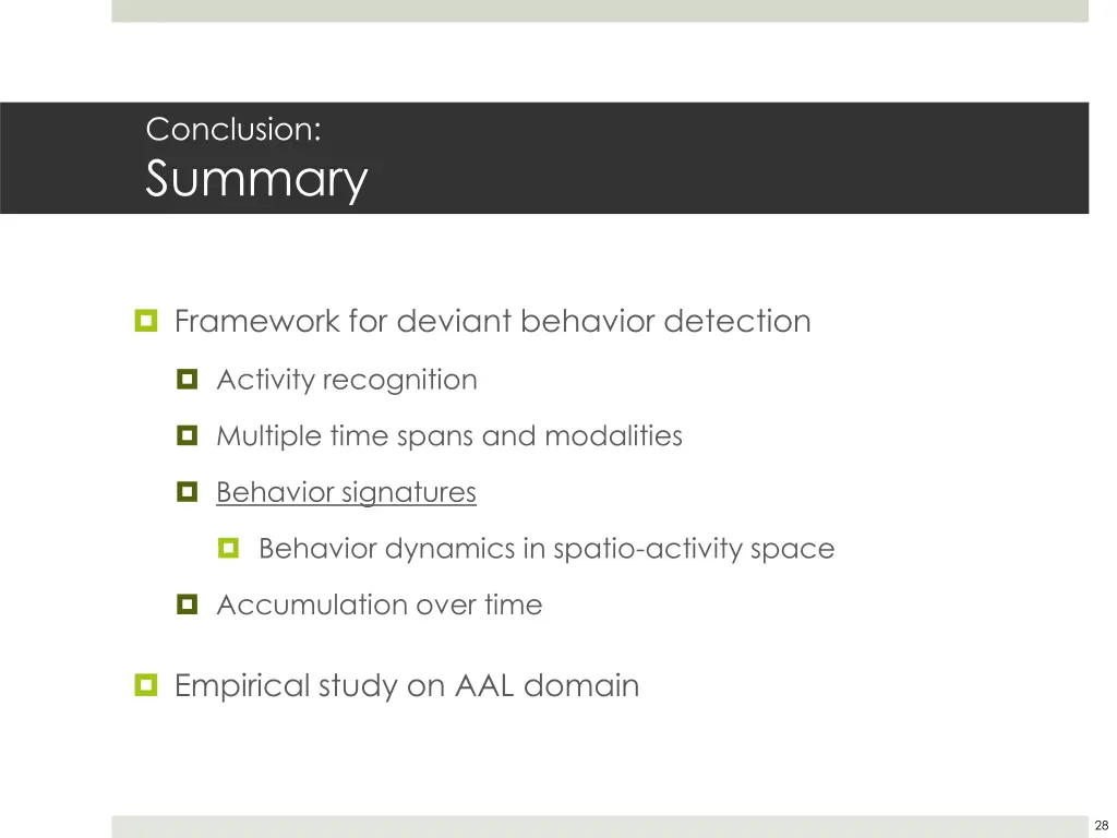 conclusion summary