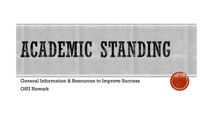 academic standing