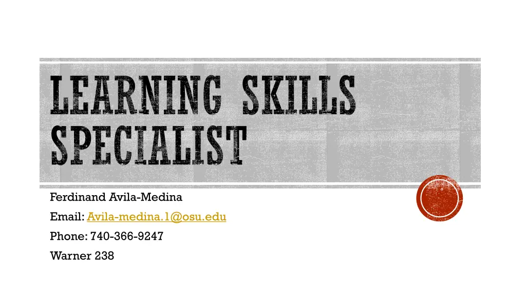 learning skills specialist