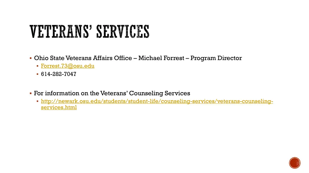 veterans services