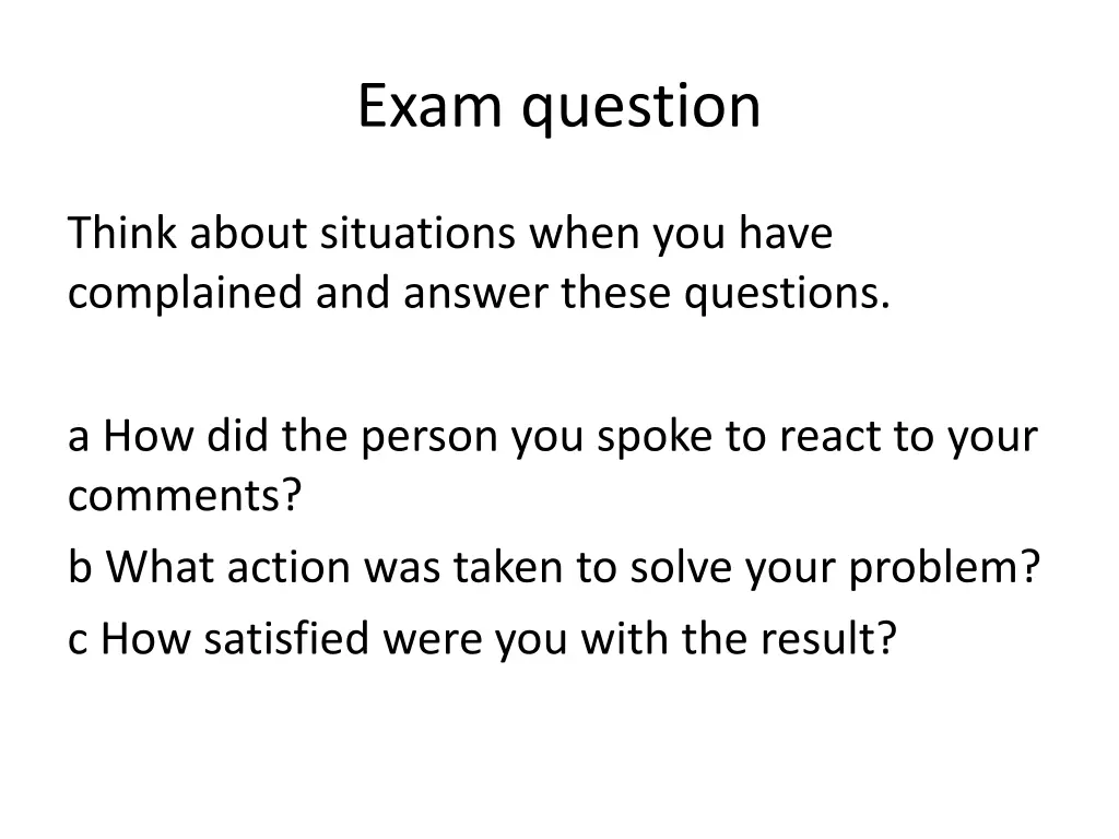 exam question 1