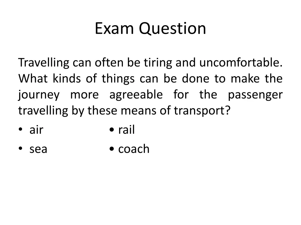 exam question