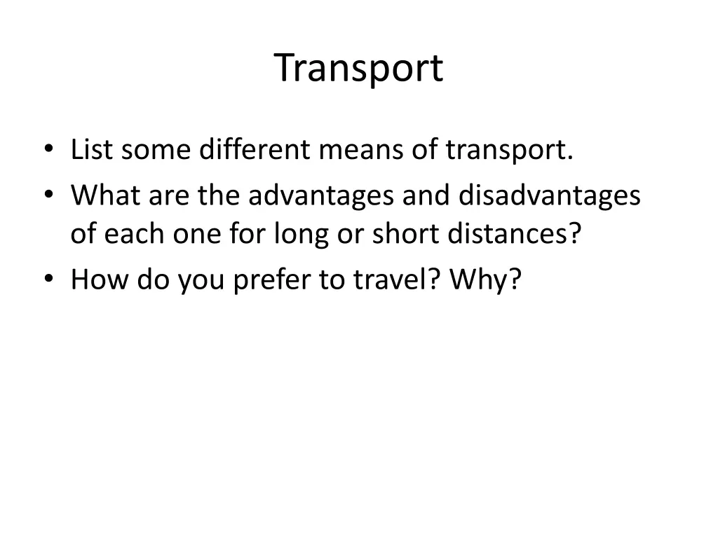 transport