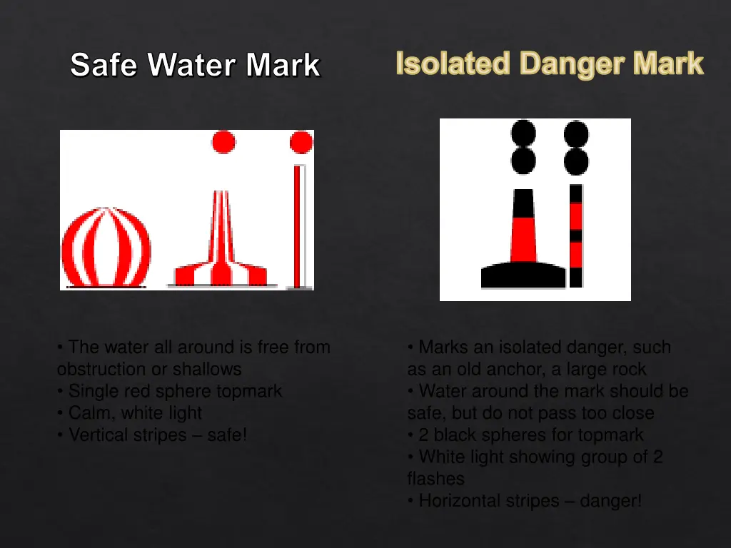 isolated danger mark