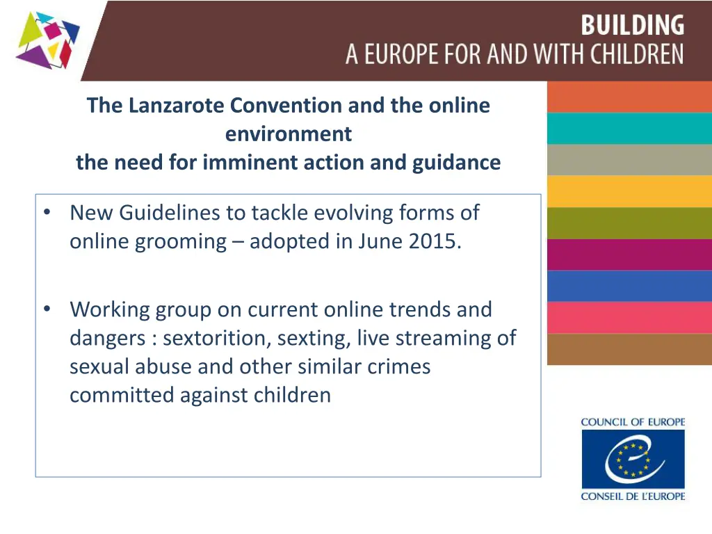 the lanzarote convention and the online