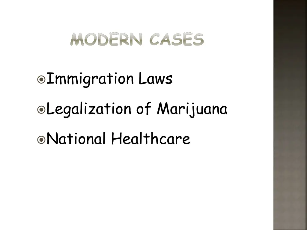 modern cases