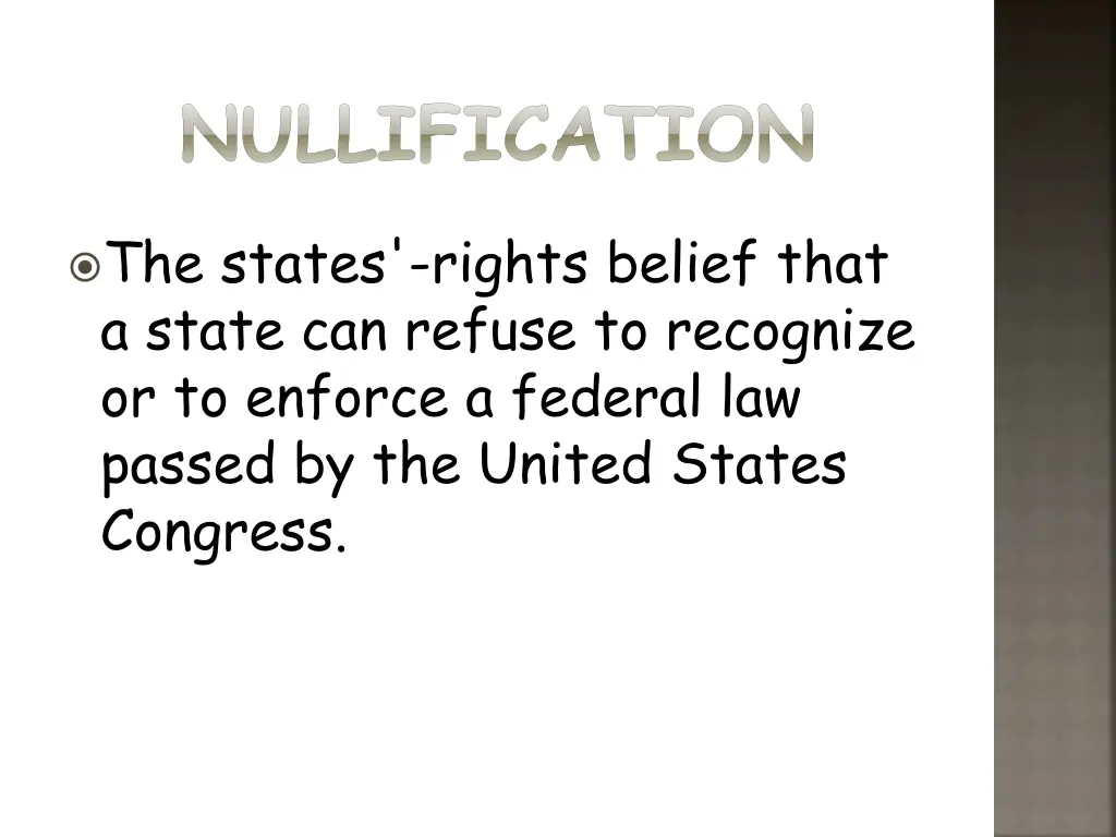 nullification 1