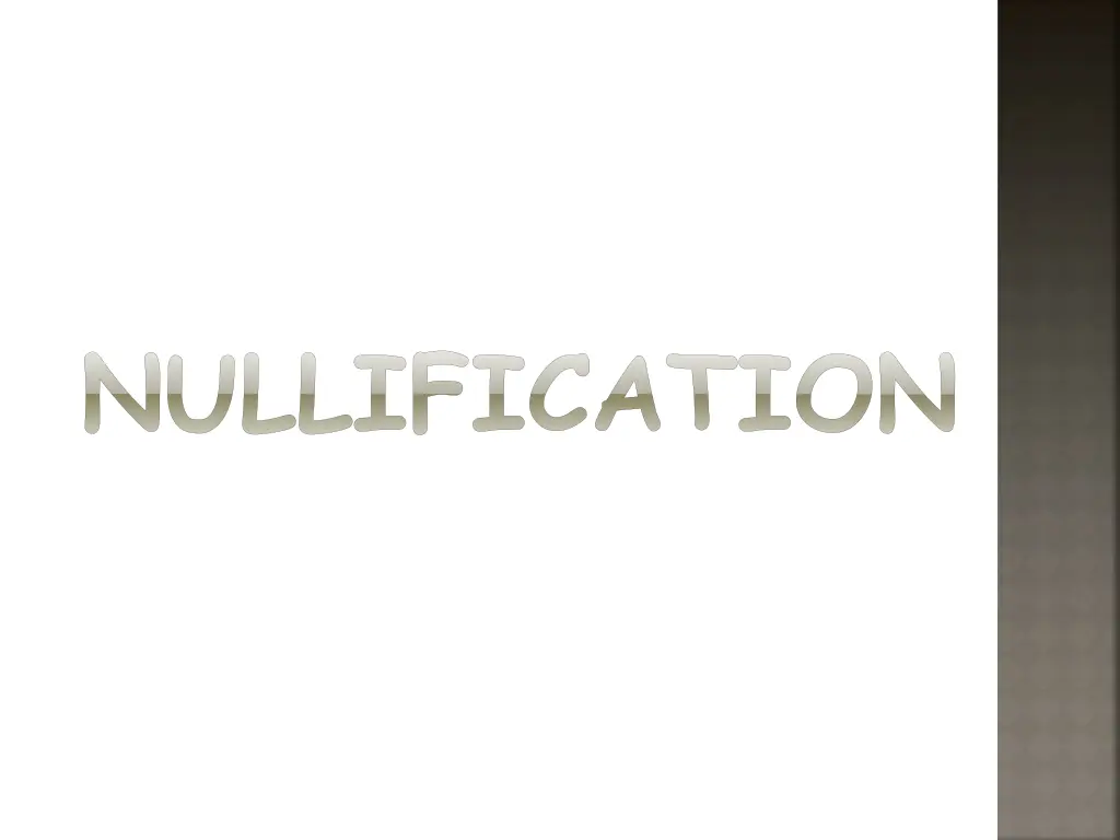 nullification