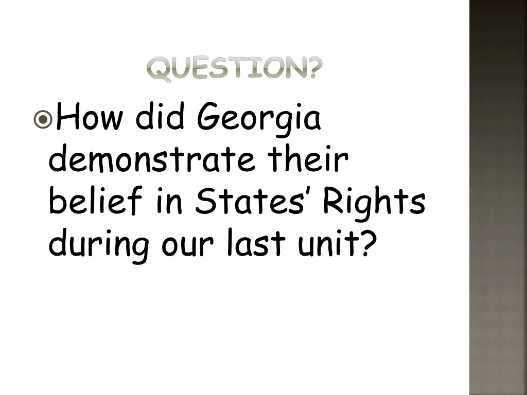 question 1