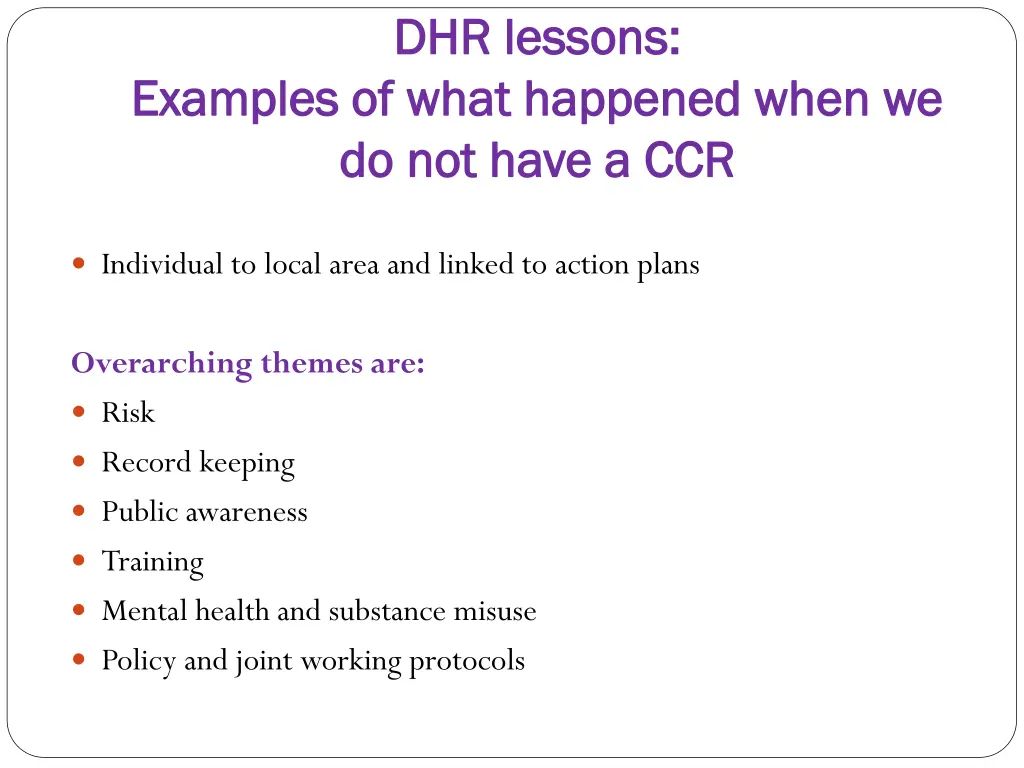 dhr lessons dhr lessons