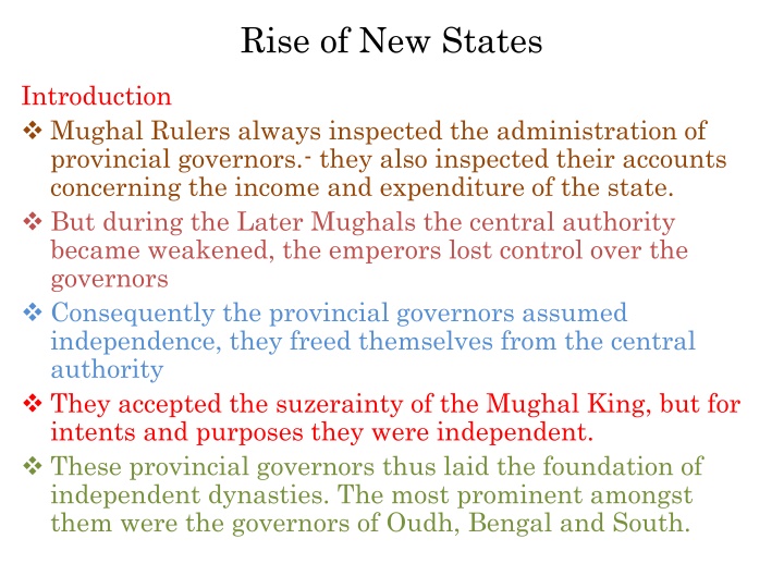 rise of new states