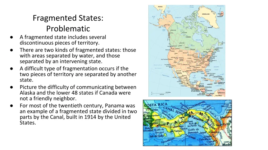 fragmented states problematic a fragmented state