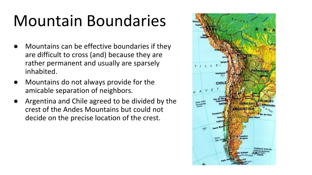 mountain boundaries