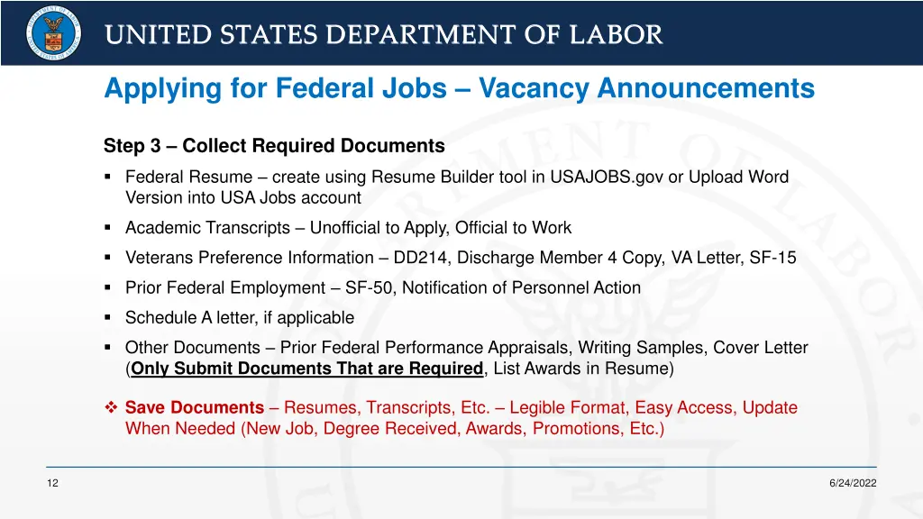 united states department of labor united states 11