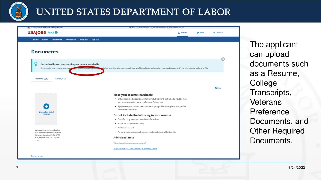 united states department of labor united states 6