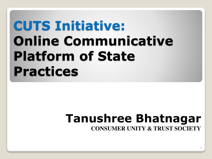 cuts initiative online communicative platform