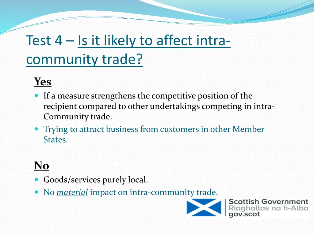 test 4 is it likely to affect intra community