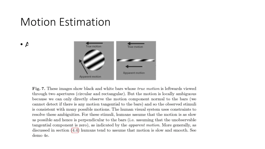 motion estimation