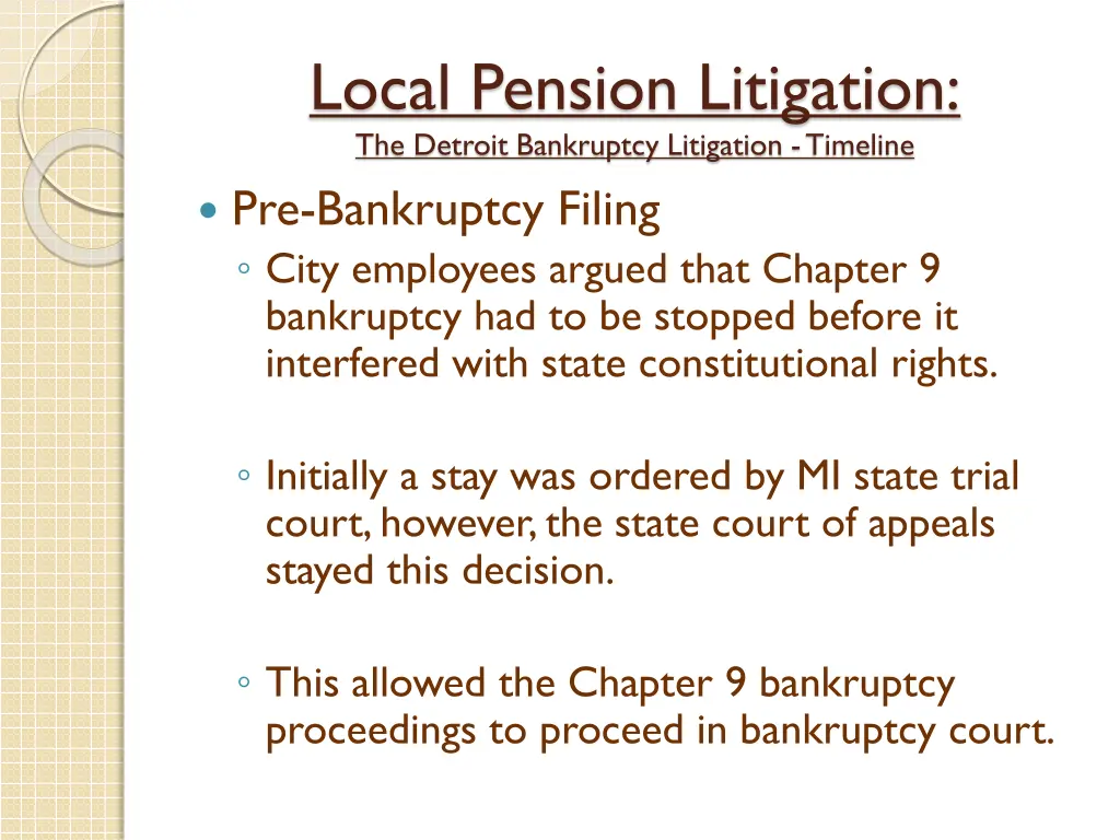 local pension litigation the detroit bankruptcy 1