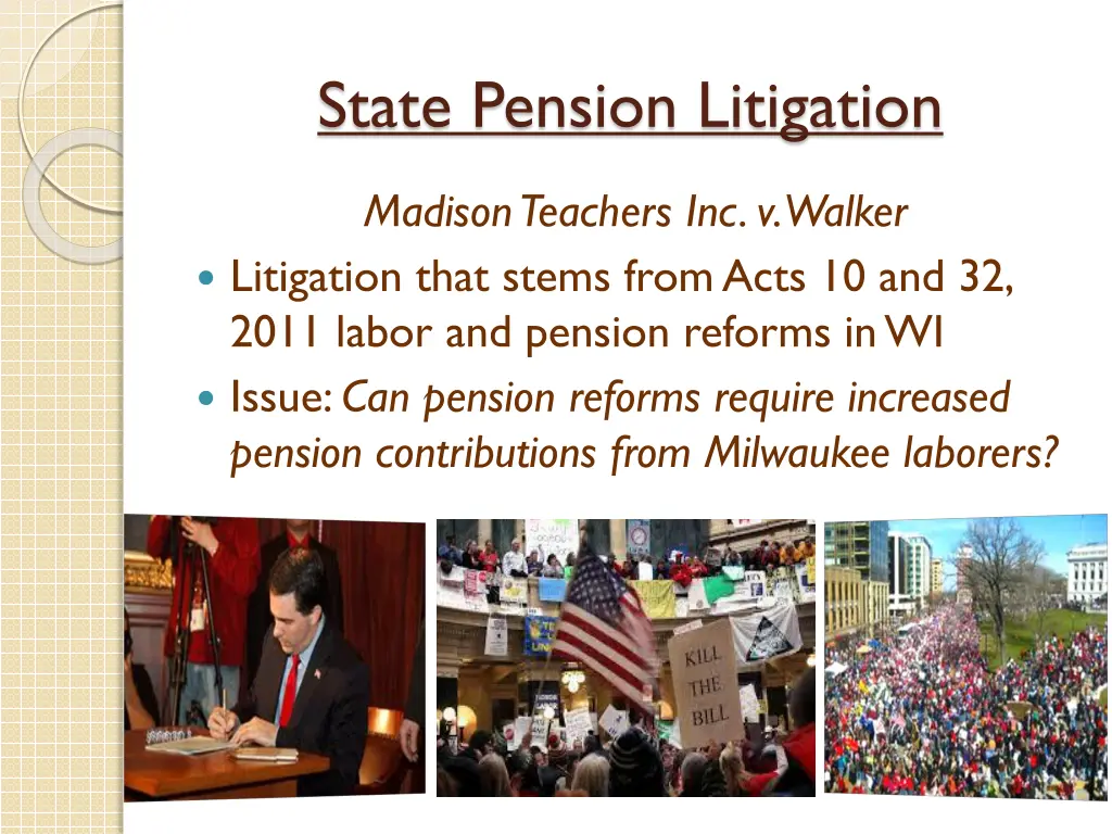 state pension litigation