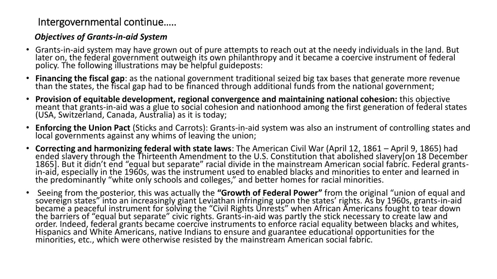 intergovernmental continue intergovernmental