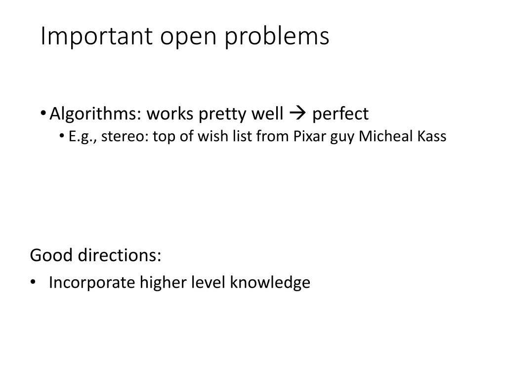 important open problems 1