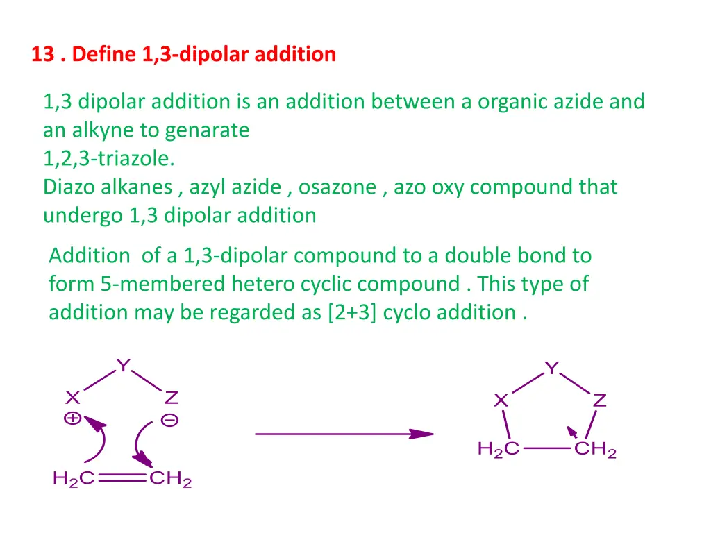 13 define 1 3 dipolar addition