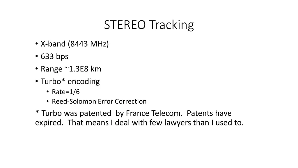 stereo tracking