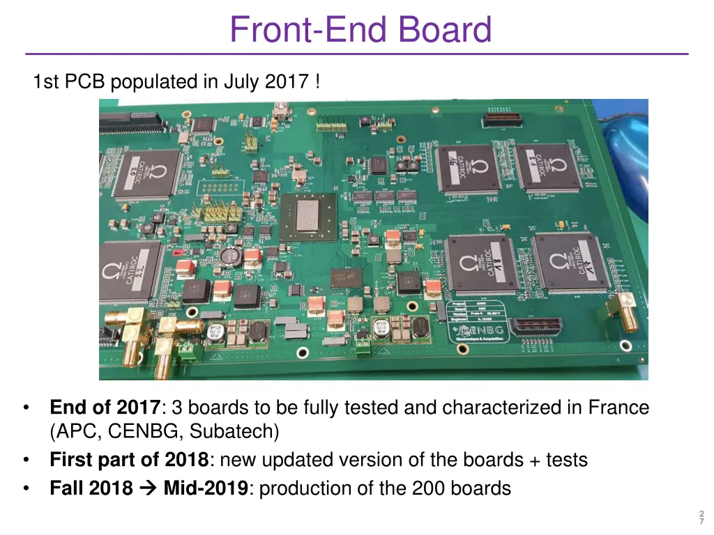 front end board 2