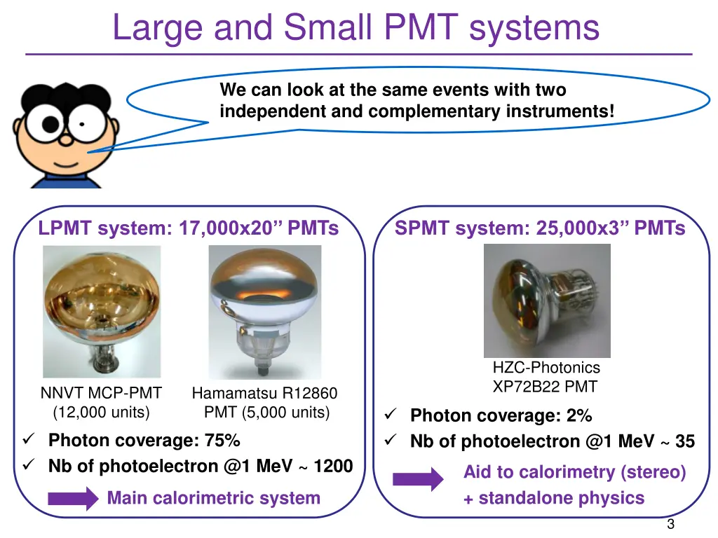 large and small pmt systems