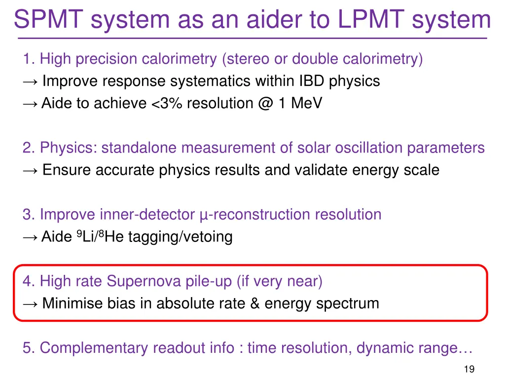 spmt system as an aider to lpmt system 1