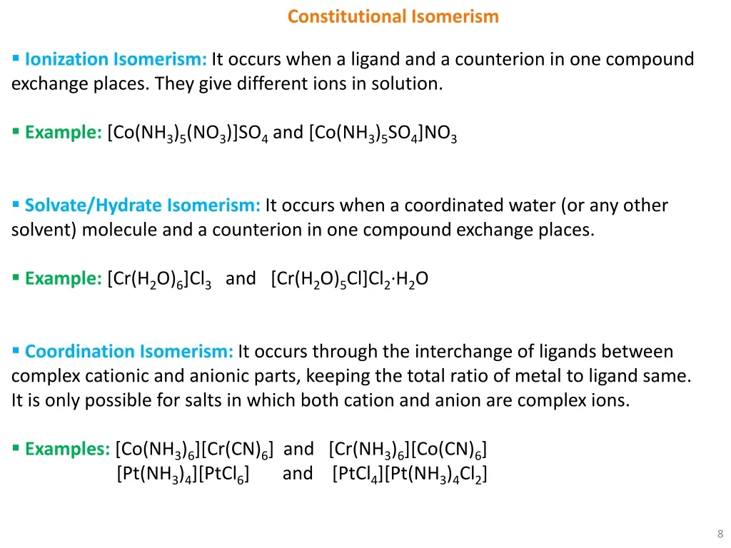 constitutional isomerism