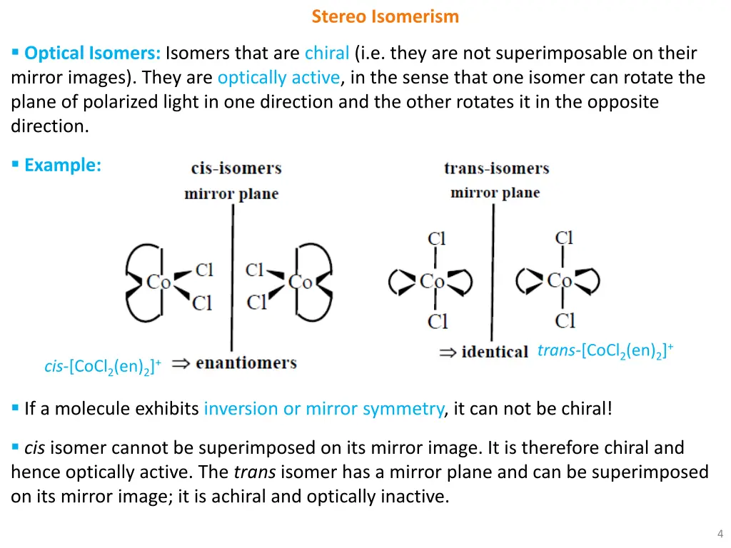 stereo isomerism 2