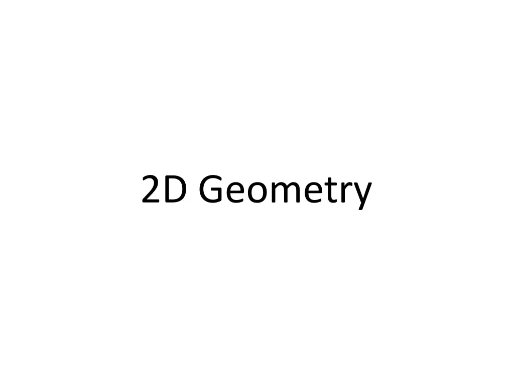 2d geometry