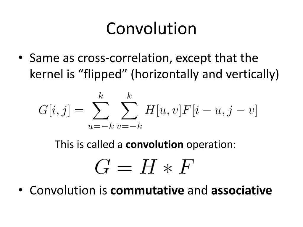 convolution