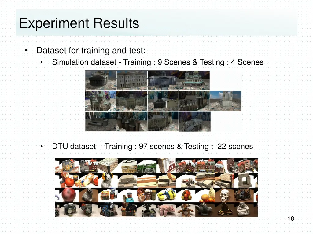 experiment results