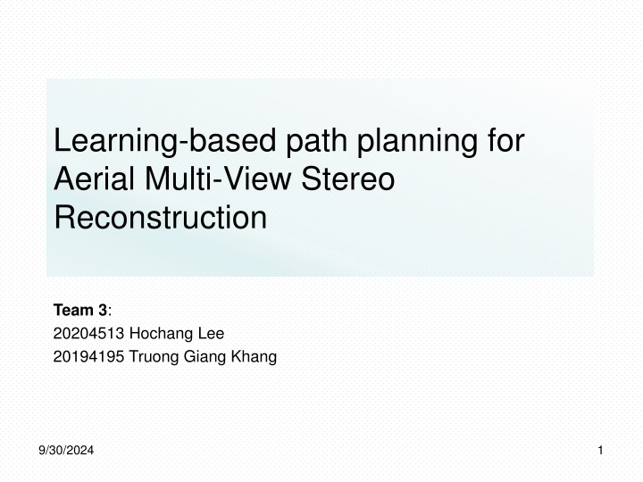 learning based path planning for aerial multi